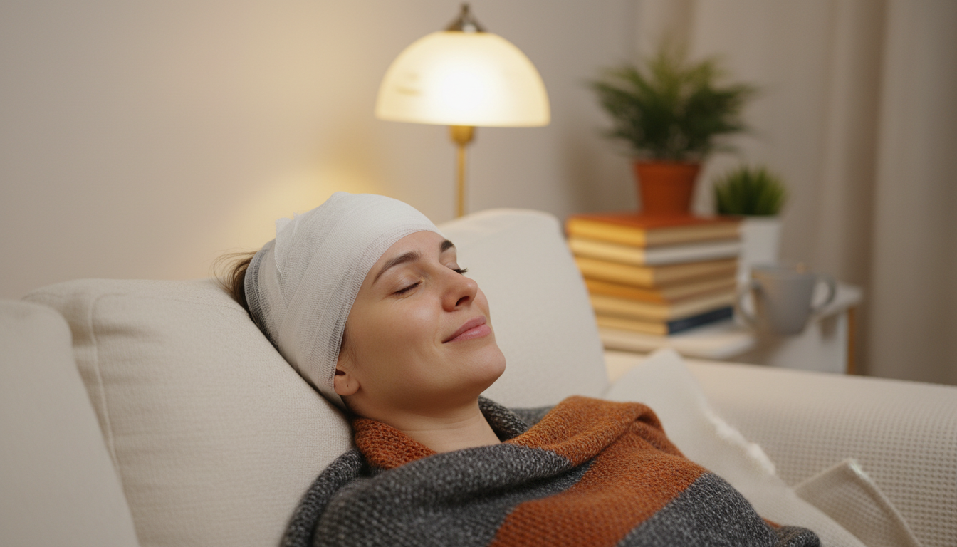 Post-op care during the first 48 hours after hair transplant