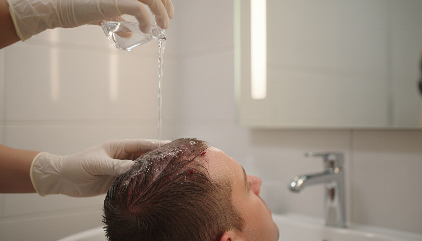 How to wash hair after a hair transplant